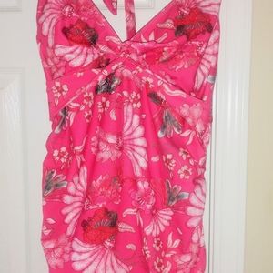 Liz Claiborne Pink flower 2 piece suit